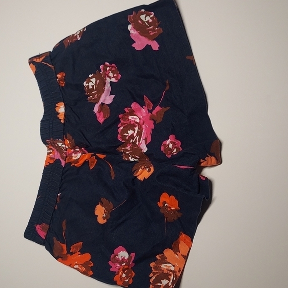 J.Crew Factory Navy Blue Floral Pull On Short Size 2 - Picture 9 of 11